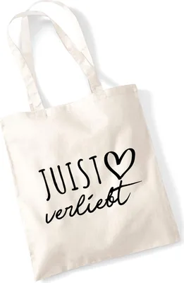 Produktbild von Huuraa Jutebeutel Juist verliebt 10 Liter Natural Baumwolle Tasche Geschenkidee