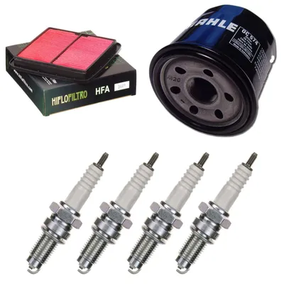 Image de Kit d'entretien pour Suzuki RF 600 R 1993-1996 : filtre à air, filtre à huile, bougies d'allumage de pamoto - Neuf