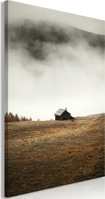 Produktbild von Italienischer Leinwand Leinwandbild - Asylum in the Mountains (1 Part) Vertical 40x60 cm Landschaften c-B-0602-b-a