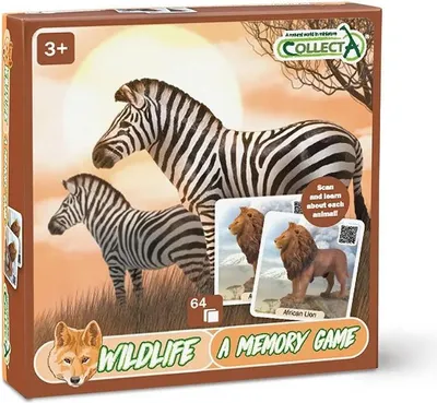 Zdjęcie produktu dla Gra pamięciowa Collecta z dzikimi zwierzętami, brązowa  Brązowa, jeden rozmiar