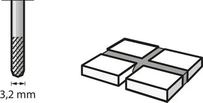 Immagine prodotto di Fresa per giunzioni Dremel 570 (larghezza 3,2 mm) VE1