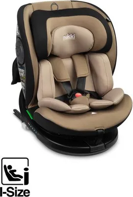 Caretero Mokki i-Size Autokindersitz, Beige, 40–150 cm, ISOFIX, 360° drehbar