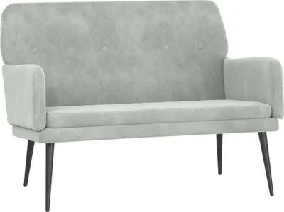 Obrázok produktu pre vidaXL Lavica svetlosivá 108x79x79 cm Velvet