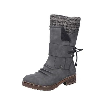 Produktbild von Rieker Damenstiefel anthrazit/schwarzWildebuk Warmfutter mit Menbrane Z478345 (39/anthrazit)