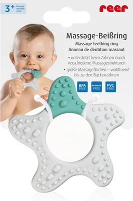 Produktbild von reer Massage-Beißring Stern 79233