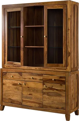 Produktbild von MASSIVMOEBEL24.DE Buffet Sheesham 140x45x200 braun lackiert ANCONA #145