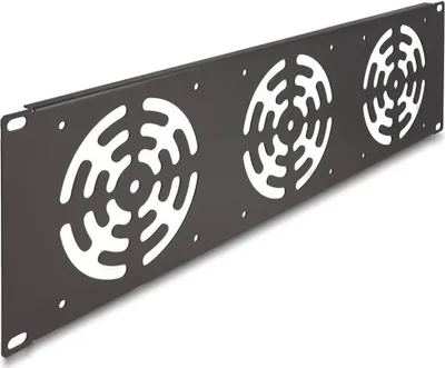 Obrázok produktu pre DELOCK 19" Rackblende für 3 Lüfter 120 x 120mm 3 HE dunkelgr