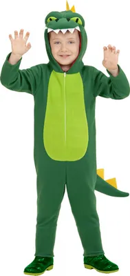 Produktbild von Drachen Kinderkostüm mit Drachenkapuze für den Kinderfasching Größe: XS -116 / 4-5 Jahre