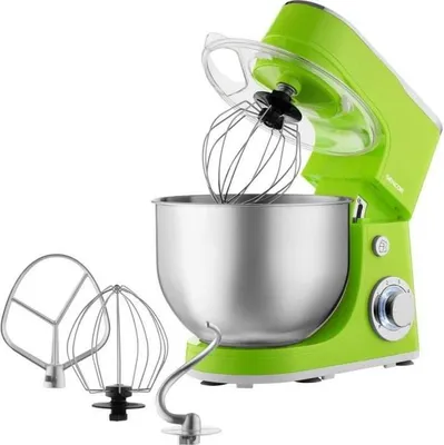 Image de Robot Pâtissier Sencor STM 3631GR, 1300W, Bol Inox 5.5L, 6 Vitesses, Fonction Pulse