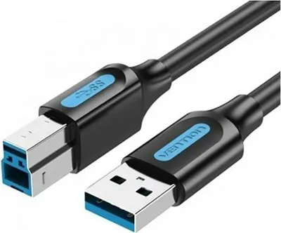 Produktbild von Vention COOBH, 2 m, USB A, USB B, USB 3.2 Gen 1 (3.1 Gen 1), 5 Gbit/s, Schwarz