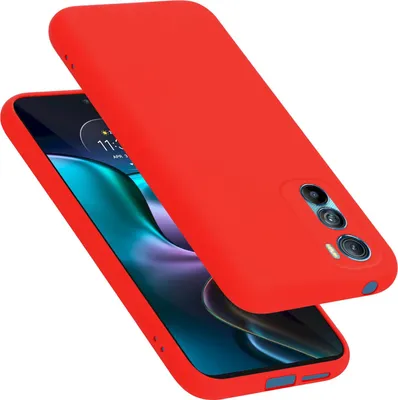 Produktbild von Cadorabo Schutzhülle für Motorola EDGE 30 Hülle in Rot Handyhülle Case Cover TPU Etui