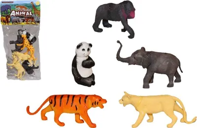Produktbild von Spielzeug Wildtiere 6 Stück im Set