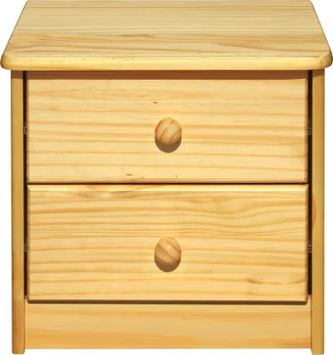 Produktbild von SIT Möbel Kleine Kommode mit 2 Schubladen | Kiefer-Holz massiv | natur | B 43 x T 35 x H 42 cm | 19000-58 | Serie KOMMODE