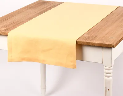 Produktbild von Magma Tischläufer Leinen LION einfarbig pastellgelb 40x145cm