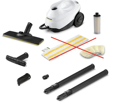 Zdjęcie produktu dla Kärcher SC 3 EasyFix, Cylindryczna myjka parowa, 1 l, Czarny, Biały, 50 cm, 100 cm, 4 m