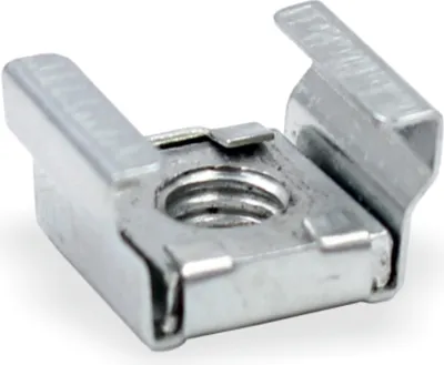 Produktbild von Deckenclip M6 für Odenwald - Rasterdecken T14 | mit M6 Innengewinde Kralle | vernickelt (ABVERKAUFSARTIKEL)