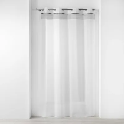 Vorhang mit Ösen, 140 x 240 cm, sandgestrahlt, Jacquard