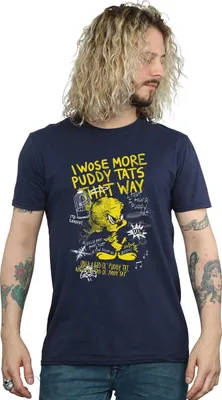 Immagine prodotto di Looney Tunes - Maglietta "More Puddy Tats" da uomo BI1439 (M) (blu navy)