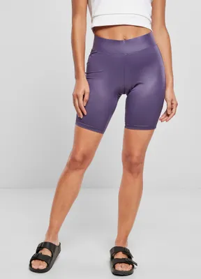 Obrázok produktu pre Urban Classics TB4078 | Dámske cyklistické šortky zo syntetickej kože - farba: darkduskviolet - veľkosť: L