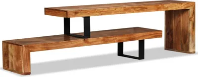 Image de vidaXL Armoire TV en acacia massif