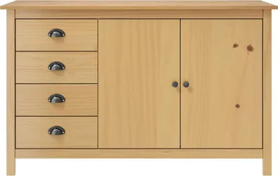 Obrázek produktu pro vidaXL Příborník Hill Honey Brown 130x40x80 cm Borovicový masiv