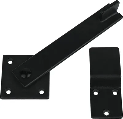 Immagine prodotto di Catenaccio per cancello da giardino nero 70 mm - Per pezzo