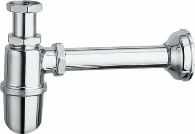 Produktbild von RETRO Waschtisch-Siphon 5/4", Abfluss 32mm, Chrom