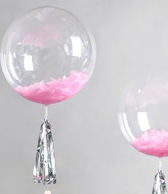 Obrázok produktu pre Priehľadný balón Deco, 60 cm