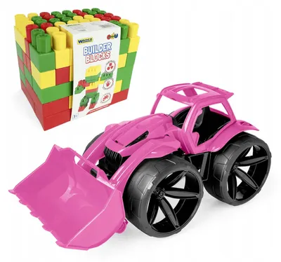 Produktbild von Wader Maximus Muldenkipper Pink mit 78 Bausteinen