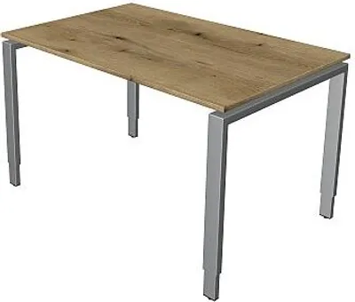 Produktbild von Kerkmann Schreibtisch Form 5 120x80x68-82 cm Vierfuß-Gestell höhenverstellbar Asteiche