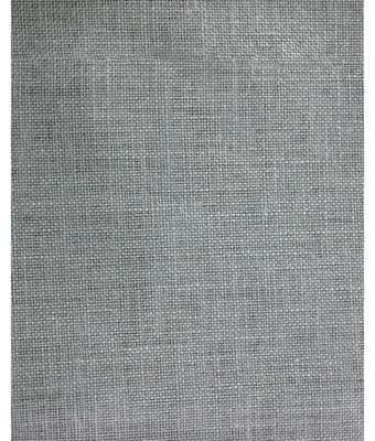 Image de Tissu Evenweave Permin Linen prédécoupé, 32 fils au pouce carré, couleur 065 (18 Twilight blue), tissu à broder 100 % lin, 46 x 46 cm