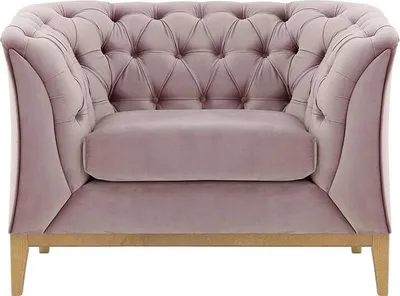Produktbild von SLF24 - Sessel Chesterfield Modern Wood - helllila - Velluto 14
