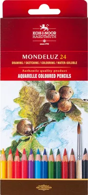 Immagine prodotto di Matite acquerellabili Mondeluz 24 colori Koh-i-noor