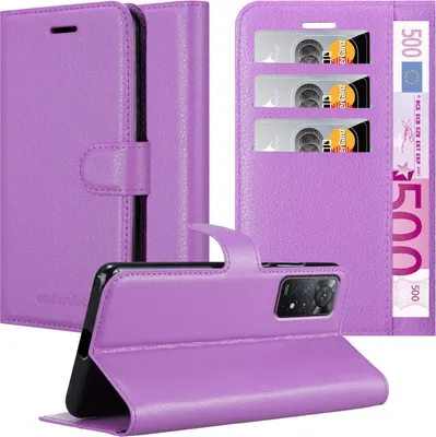 Immagine prodotto di Cadorabo Custodia per Xiaomi RedMi NOTE 11 PRO 4G / 5G Custodia protettiva in viola Custodia per cellulare Custodia Cover Chiusura magnetica