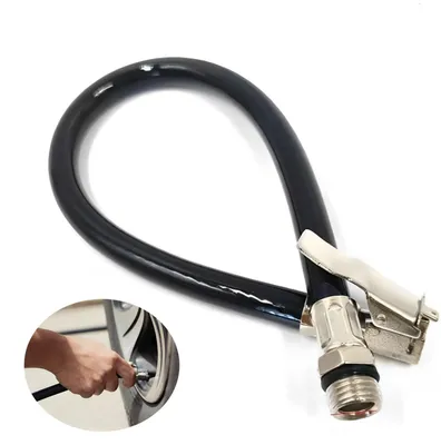 Productafbeelding van Reifen vulslang voor motoren en auto's, flexibele rubberen verlengslang, 37 cm
