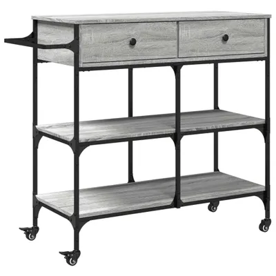 Obrázok produktu pre Kuchynský vozík sivý sonoma 105x42x95 cm kompozitné drevo