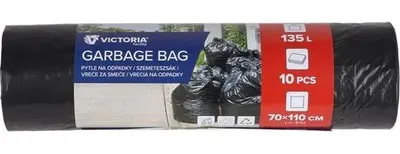Obrázok produktu pre Vrecia na odpadky, 135 l, 10 ks, VICTORIA FACILITY