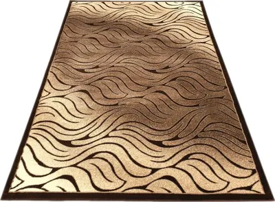 Zdjęcie produktu dla Nowoczesny prostokątny dywan 160x220 cm DEMIAN - brązowy/beżowy
