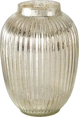 Produktbild von Boltze Ilaya, Zylinderförmige Vase, Glas, Silber, Matt, Silber, Tisch