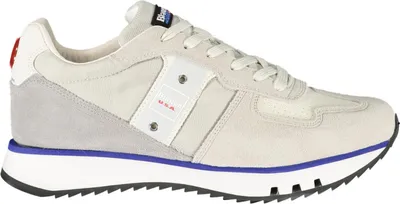 Produktbild von Grauer Herrensportschuh mit Kontrastdetails und Schnürsenkeln