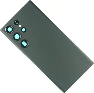 Produktbild von Gehäuse Rückseite für Samsung Galaxy S23 Ultra Backcover Akkudeckel hinten Kameraglas Abdeckung, Schwarz