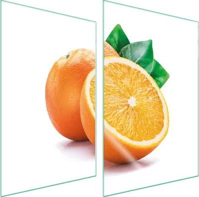 Immagine prodotto di Piastre coprifornelli 2 pezzi 35x52 coprifornelli in Vetroceramica tagliere in vetro frutta arancio