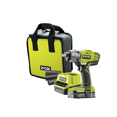 Image de Ryobi R18IW3-0 Clé à chocs 18V ONE+ Batterie 1/2" Quadro 400Nm Kit 2,0 Ah