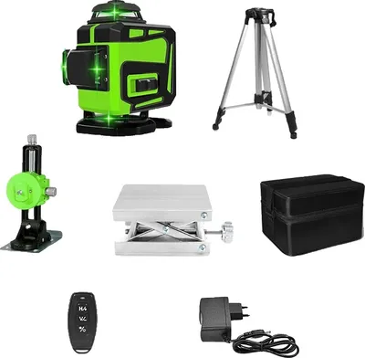 Zdjęcie produktu dla Poziomica laserowa z zieloną wiązką, zdalne sterowanie, IE16C H15-14