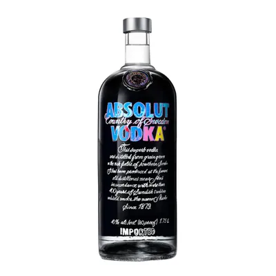 Produktbild von Absolut Vodka 1,75L Warhol Limited Edition 2014 - Schwedischer Wodka in ikonischer Pop-Art Künstlerflasche – Sammlerdesign Warhol Vodka Sammleredition