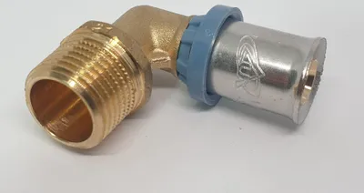 Produktbild von Mehrschichtverbundrohr Fitting Übergangswinkel mit Aussengwinde 32x3 - 1 Zoll