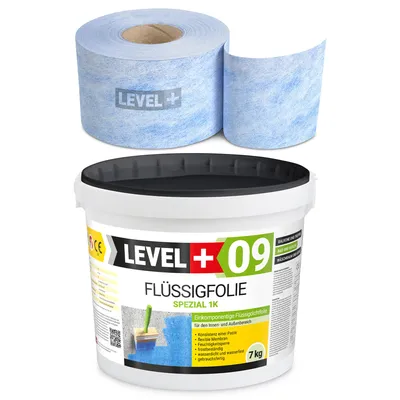 Produktbild von Flüssigfolie 7kg Dichtband 5m Abdichtung DichtSet Für Dusche Bad Balkon SET72