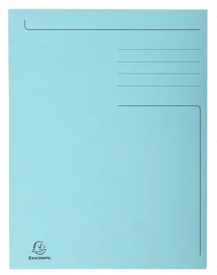 Produktbild von Exacompta 100x Aktenmappe + Index, 3 Klappen, 24,5x35cm Folio, sortiert, 448000E