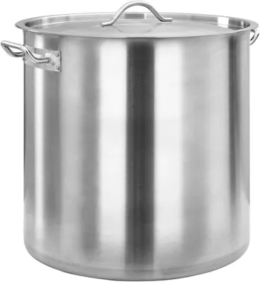 Produktbild von Großer Kochtopf aus Edelstahl mit 71 L für professionelle Küchen, induktionsgeeignet