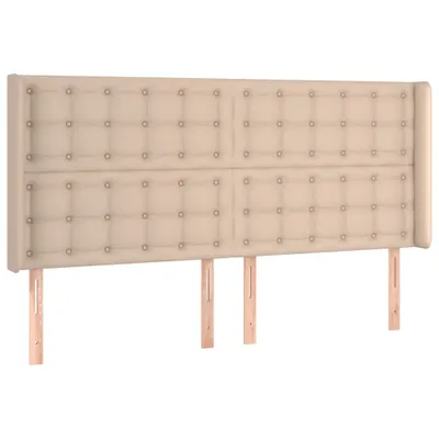 Image de Tête de lit avec oreilles Cappuccino 163x16x118/128 cm